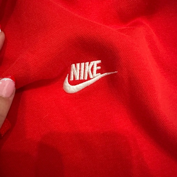 Nike Sportswear Club Men's Pullover Hoodie - Red, Size XL - Picture 6 of 6